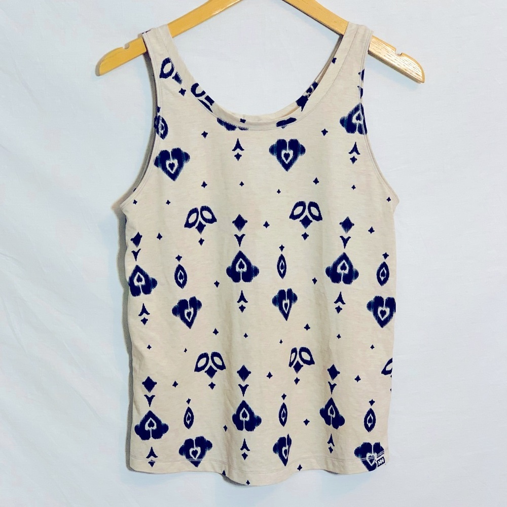 Helly Hansen | Tank Top - Cream with Navy Pattern
